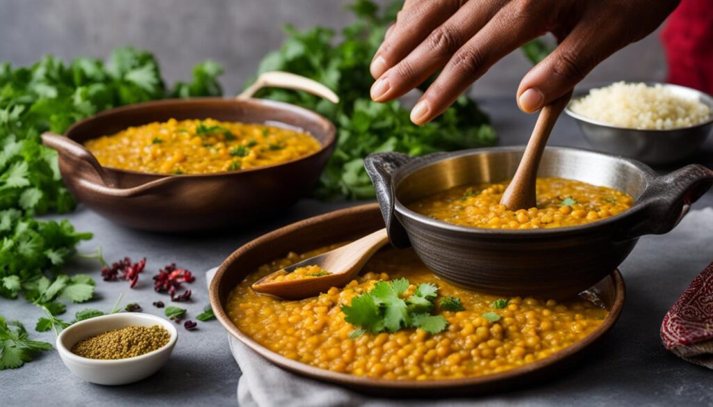 Dal Tadka Preparation