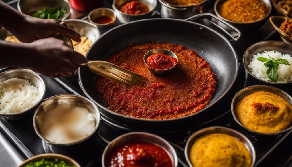 Making the Mysore Masala Dosa