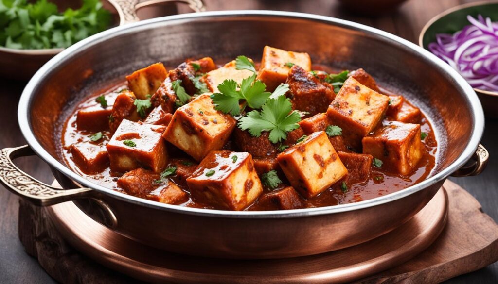 Restaurant-style kadai paneer